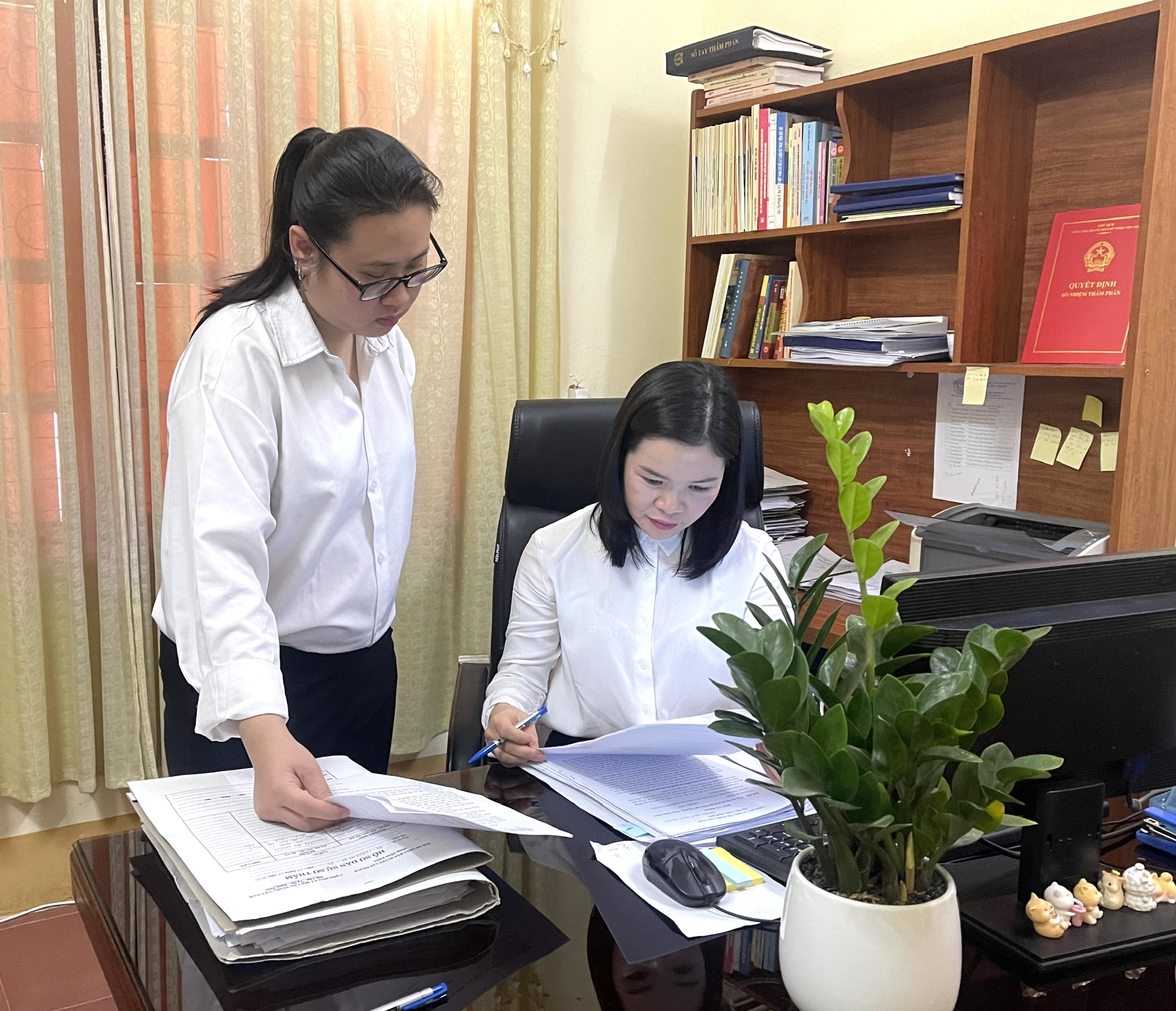 Cán bộ, đảng viên TAND huyện Lập Thạch khắc sâu lời Bác dạy