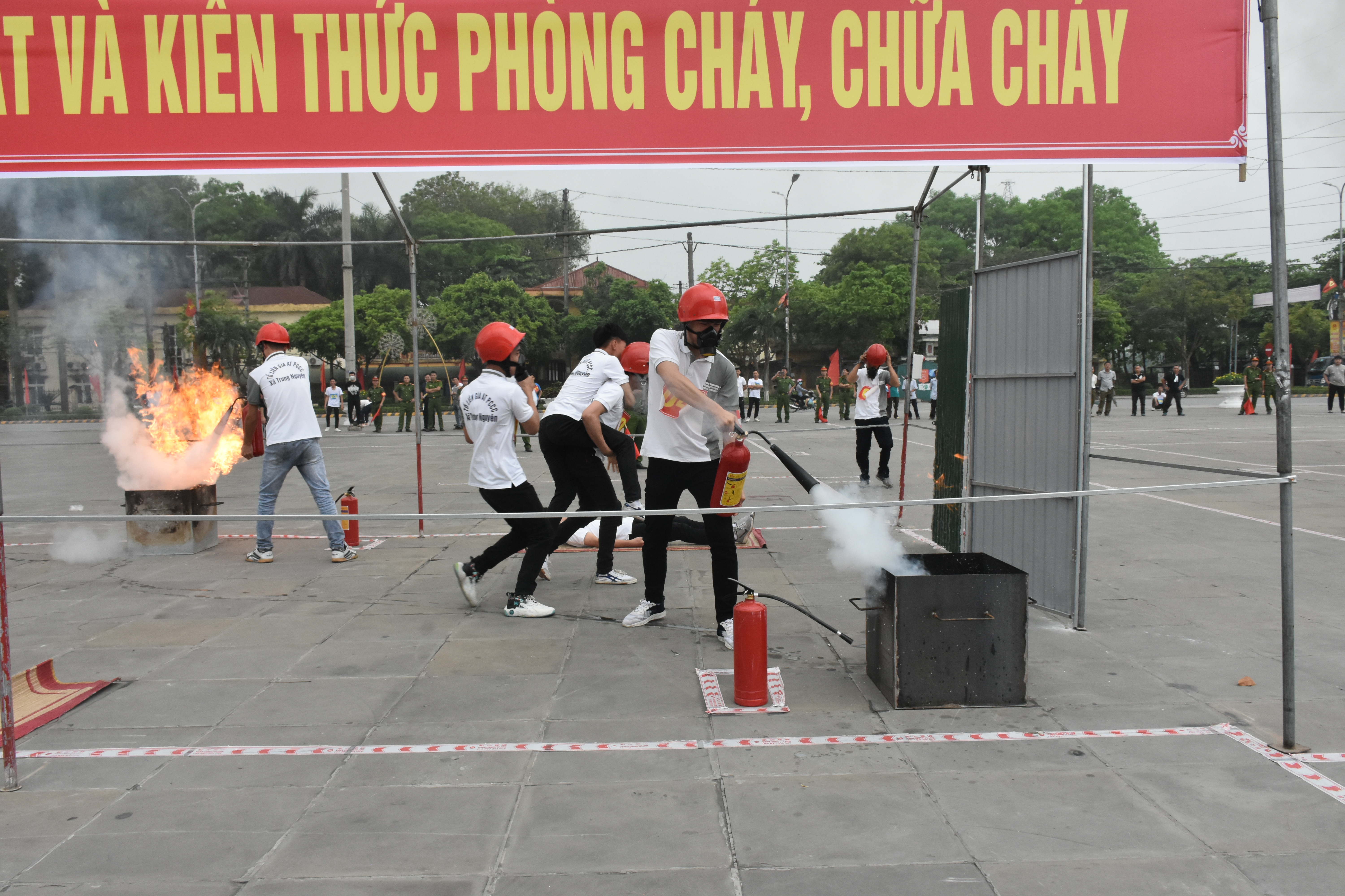 Hội thi kỹ thuật chữa cháy và cứu nạn, cứu hộ huyện Yên Lạc