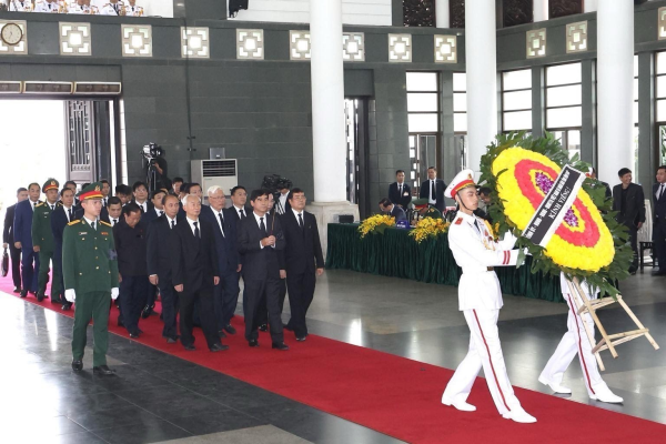 Người dân Vĩnh Phúc bày tỏ niềm tiếc thương Tổng Bí thư Nguyễn Phú Trọng