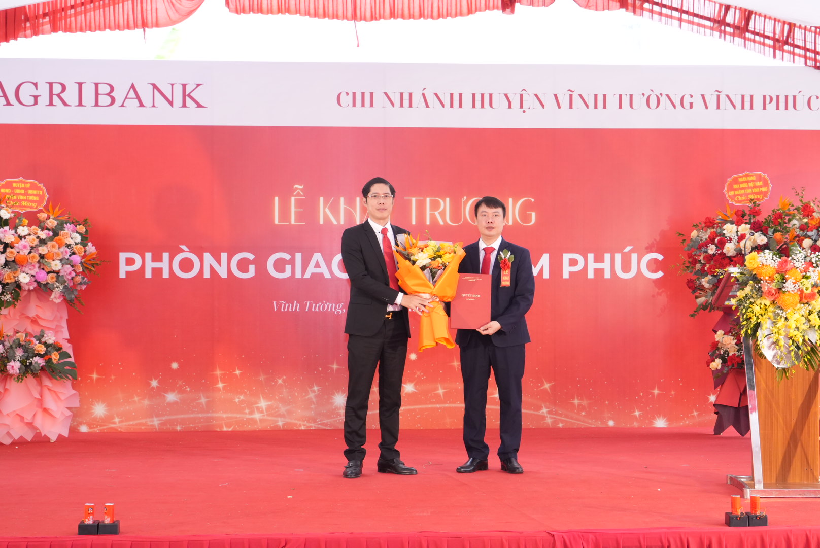 Khai trương Phòng giao dịch Tam Phúc trực thuộc Agribank chi nhánh huyện Vĩnh Tường