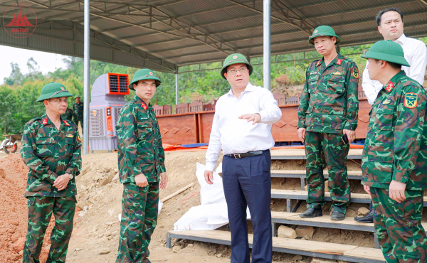 Chủ tịch UBND tỉnh kiểm tra công tác chuẩn bị diễn tập phòng thủ dân sự tỉnh
